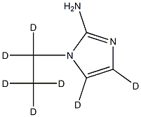 1-(ethyl-d5)-1H-imidazol-4,5-d2-2-amine 结构式