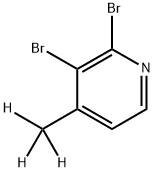 2,3-dibromo-4-(methyl-d3)pyridine Structure