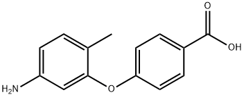 4-(5-amino-2-methylphenoxy)benzoic acid 结构式