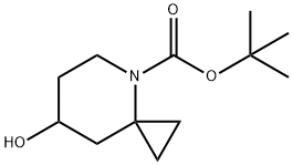 4-Azaspiro[2.5]octane-4-carboxylic acid, 7-hydroxy-, 1,1-dimethylethyl ester Struktur