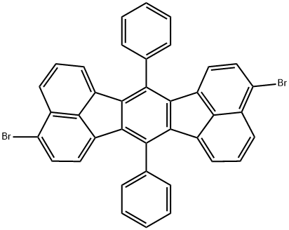 3,10-dibromo-7,14-diphenylacenaphtho[1,2-k]fluoranthene Structure