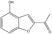 1-(4-羟基苯并呋喃-2-基)乙酮,23295-57-0,结构式