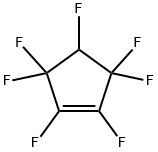 Cyclopentene, 1,2,3,3,4,5,5-heptafluoro-,2344-15-2,结构式