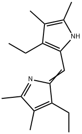 1H-Pyrrole, 3-ethyl-2-[(3-ethyl-4,5-dimethyl-2H-pyrrol-2-ylidene)methyl]-4,5-dimethyl- Structure