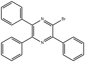 2-bromo-3,5,6-triphenylpyrazine, 243472-73-3, 结构式