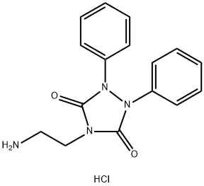 4-(2-氨乙基)-1,2-二苯基-1,2,4-三唑烷-3,5-二酮盐酸盐,246146-17-8,结构式
