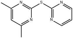 4,6-Dimethyl-2-(pyrimidin-2-ylsulfanyl)-pyrimidine Structure