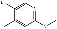 5-Bromo-4-methyl-2-(methylthio)pyridine Struktur