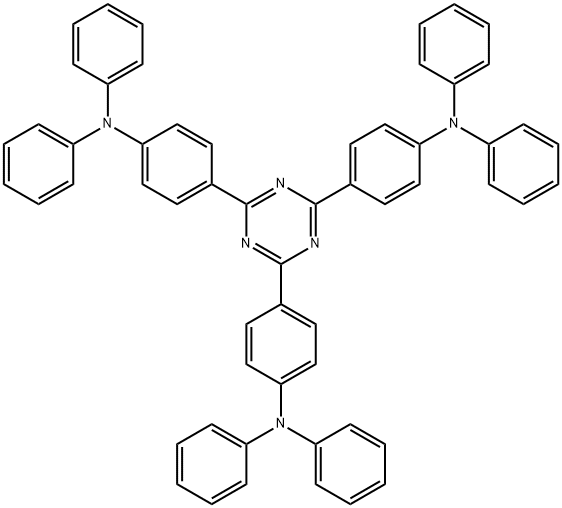 Benzenamine, 4,4',4''-(1,3,5-triazine-2,4,6-triyl)tris[N,N-diphenyl- Structure