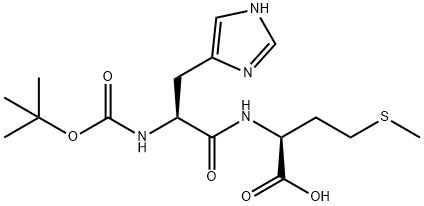 L-Methionine, N-[(1,1-dimethylethoxy)carbonyl]-L-histidyl- (9CI) Struktur
