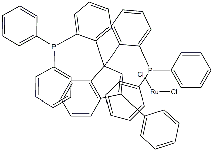 (SP-5-31)-二氯(3-苯基-1H-茚-1-亚基)双(三苯基膦)钌 结构式