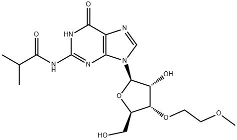 N2-iso-Butyroyl-3'-O-(methoxyethyl)guanosine Structure