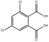3,5-dichloro-1,2-benzenedicarboxylic acid Struktur