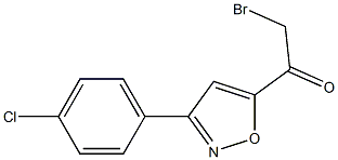 2-Bromo-1-[3-(4-chloro-phenyl)-isoxazol-5-yl]-ethanone Structure