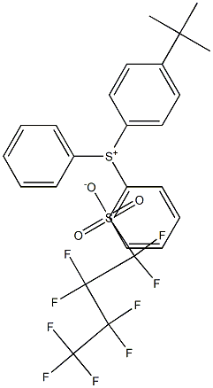 Diphenyl 4-tertbutylphenylsulfonium
nonafluorobutanesulfonate Structure