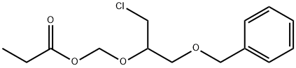 ((1-(Benzyloxy)-3-chloropropan-2-yl)oxy)methyl propionate Structure