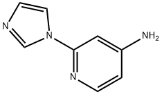 2-(1H-咪唑-1-基)吡啶-4-胺, 262295-99-8, 结构式