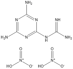 Metformin EP Impurity B Dinitrate Structure