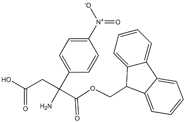FMOC-(RS)-3-氨基-3-(4-硝基苯基)-丙酸, 273920-31-3, 结构式