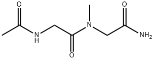N-acetylglycyl-N-methyl-Glycinamide Struktur
