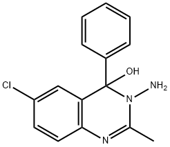 3-amino-6-chloro-2-methyl-4-phenylquinazolin-4-ol