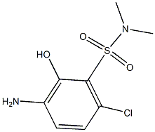 3-amino-6-chloro-2-hydroxy-N,N-dimethylbenzenesulfonamide,276702-25-1,结构式