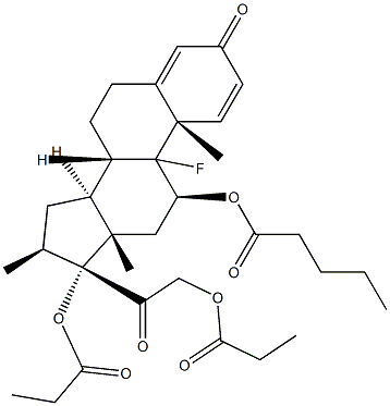 戊酸倍他米松EP杂质I,2802-10-0,结构式