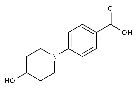 4-(4-hydroxypiperidin-1-yl)benzoic acid Structure