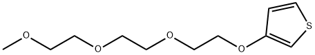 3-(2-(2-(2-Methoxyethoxy)ethoxy)ethoxy)thiophene, 282540-12-9, 结构式