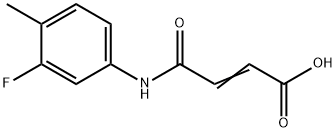 (E)-4-(3-fluoro-4-methylanilino)-4-oxo-2-butenoic acid Structure