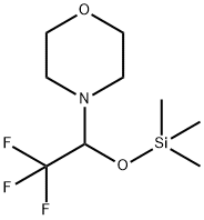 4-[2,2,2-トリフルオロ-1-[(トリメチルシリル)オキシ]エチル]モルホリン 化学構造式
