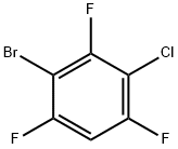 1-Bromo-3-chloro-2,4,6-trifluorobenzene Structure