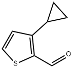 3-cyclopropylthiophene-2-carbaldehyde Struktur