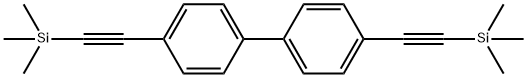 1,1'-Biphenyl, 4,4'-bis[2-(trimethylsilyl)ethynyl]- 化学構造式