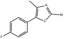 2-Bromo-5-(4-fluorophenyl)-4-methylthiazole,299219-73-1,结构式