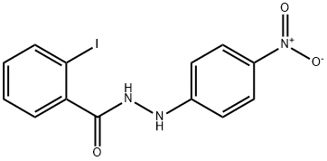 2-iodo-N'-(4-nitrophenyl)benzohydrazide 结构式