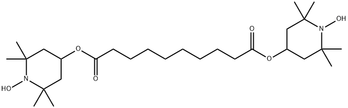 bis(1-hydroxy-2,2,6,6-tetramethyl-4-piperidinyl) decandioate Struktur