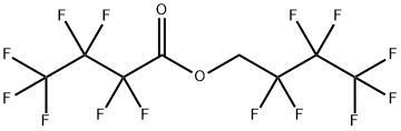 Butanoic acid, 2,2,3,3,4,4,4-heptafluoro-, 2,2,3,3,4,4,4-heptafluorobutyl ester Struktur