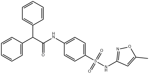 N-(4-{[(5-methyl-3-isoxazolyl)amino]sulfonyl}phenyl)-2,2-diphenylacetamide,313404-94-3,结构式