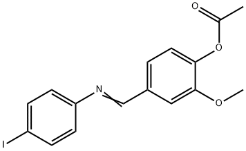 4-{[(4-iodophenyl)imino]methyl}-2-methoxyphenyl acetate|