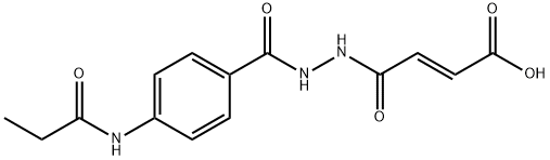 (E)-4-oxo-4-{2-[4-(propionylamino)benzoyl]hydrazino}-2-butenoic acid,314765-77-0,结构式