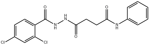 4-[2-(2,4-dichlorobenzoyl)hydrazino]-4-oxo-N-phenylbutanamide Structure