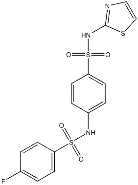 4-{[(4-fluorophenyl)sulfonyl]amino}-N-(1,3-thiazol-2-yl)benzenesulfonamide|