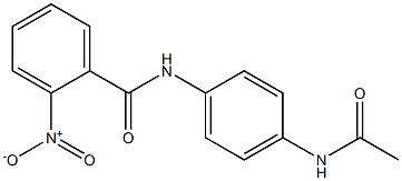 N-[4-(acetylamino)phenyl]-2-nitrobenzamide Struktur