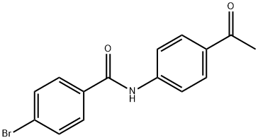 N-(4-acetylphenyl)-4-bromobenzamide Struktur