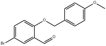 3-BROMO-6-((4-METHOXYBENZYL)OXY)BENZALDEHYDE,325457-67-8,结构式