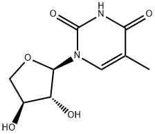 1-(alpha-L-Threofuranosyl)thymine Struktur