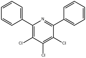 3,4,5-trichloro-2,6-diphenylpyridine,32618-35-2,结构式
