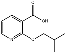 2-(2-methylpropoxy)pyridine-3-carboxylic acid Struktur