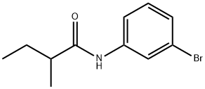 N-(3-bromophenyl)-2-methylbutanamide Struktur